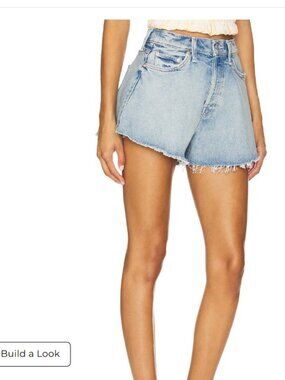 MOTHER DENIM: FLUTTER SHORT FRAY SIZE 25